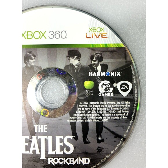 The Beatles: Rock Band 2009 Harmonix MTV Games Microsoft Xbox 360 Disc Only - Picture 2 of 8